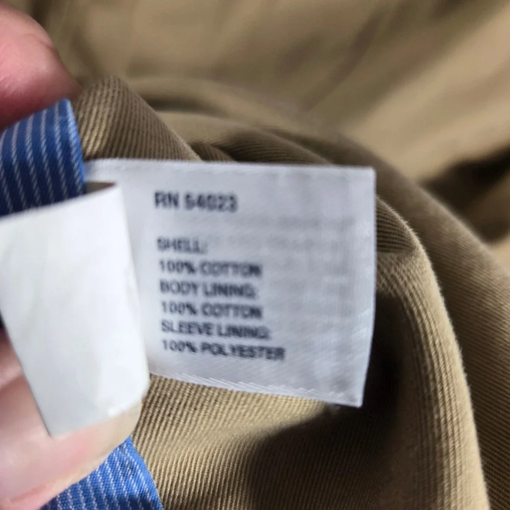 GAP Mens XL Khaki Cotton Twill Blazer Sport Coat Jacket Tan 2-Button Casual